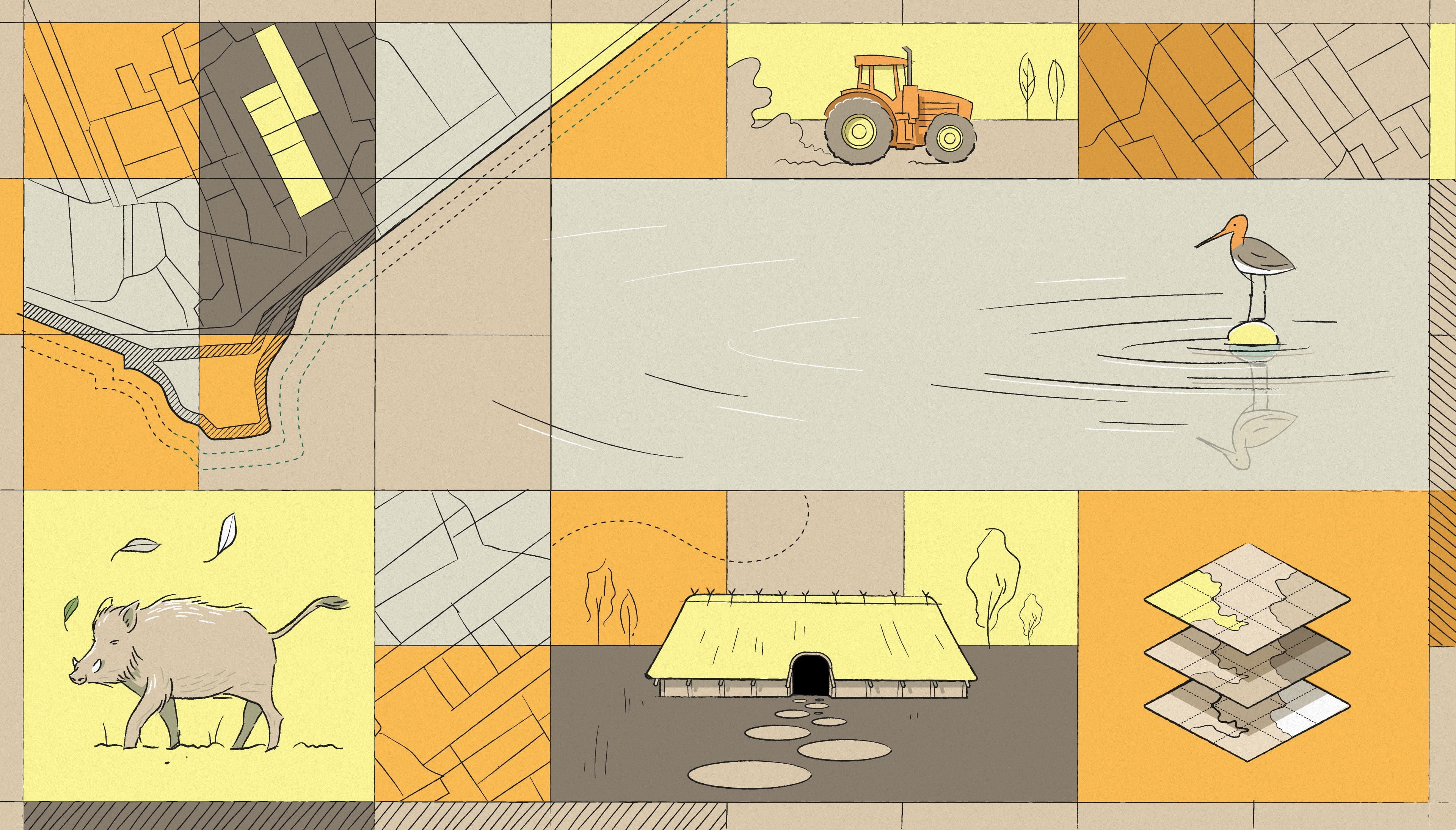 Illustratie: Leon de Korte (ontwerper bij De Correspondent)