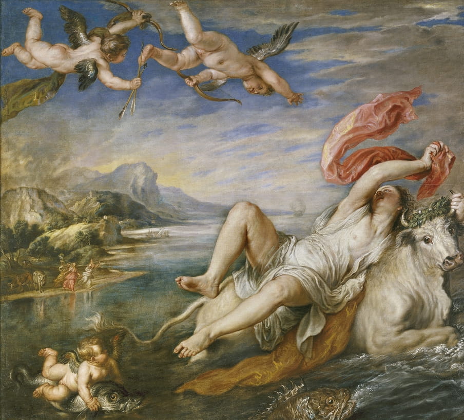 Rubens - De Verkrachting van Europa. Bron: Wikimedia Commons