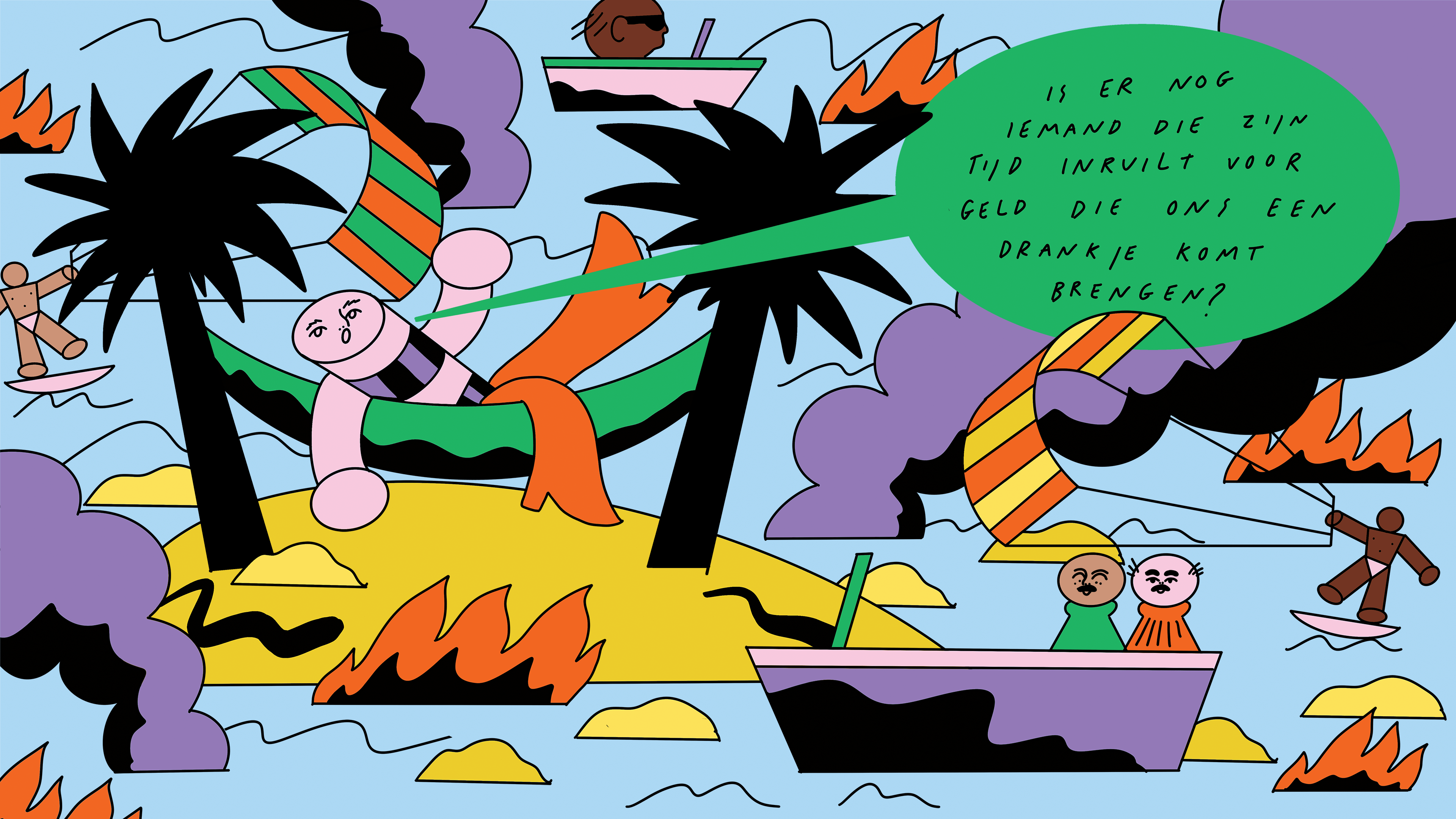 Cashen met crypto op een palmstrand. Zo ontvlucht de verwende middenklasse  het systeem dat haar rijk maakte - De Correspondent