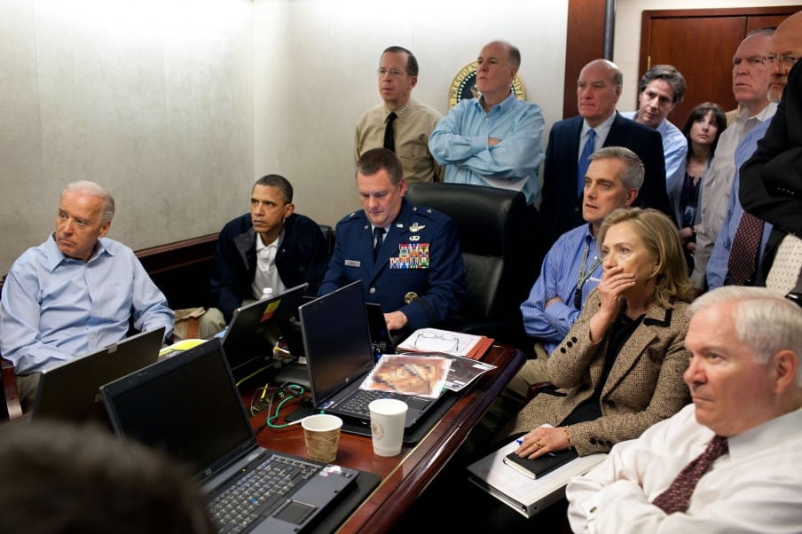 The Situation Room (1 mei 2011). Foto: Pete Souza/the White House