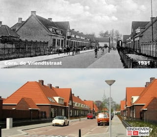 Cornelis de Vriendtstraat, Eindhoven, 1931 en 2017