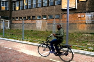 Ahmed op de fiets