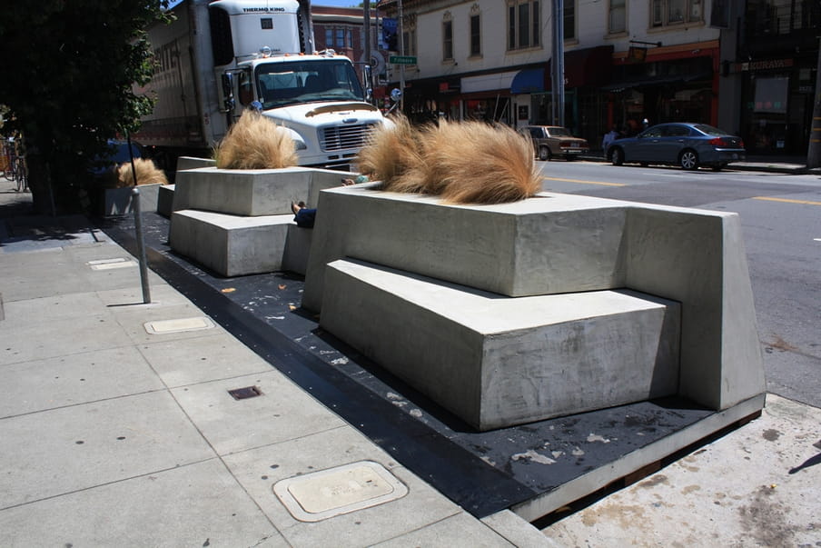 Een parklet in San Francisco. Foto: SF Planning