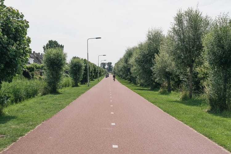Het Rijnwaalpad tussen Arnhem en Nijnmegen. Foto: Yorit Kluitman