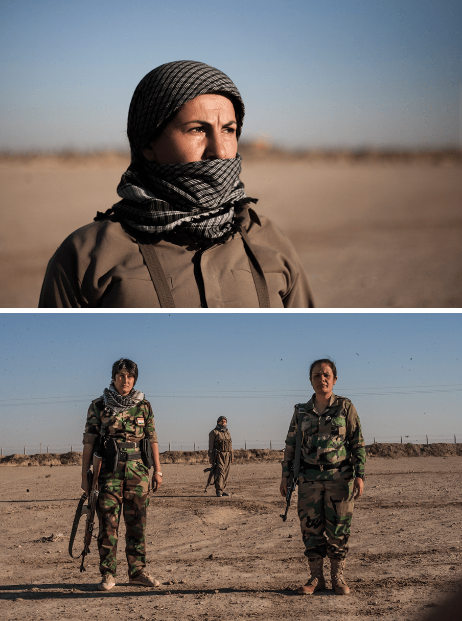 Peshmerga aan het front bij Kirkuk in Irak. Foto’s: Andreas Stahl