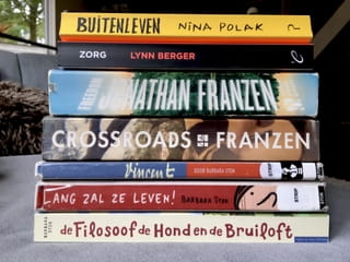 Foto van stapels boeken