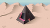 Roulerende illustratie voor de vrijdag quiz. Dit is de pyramide puzzel. 