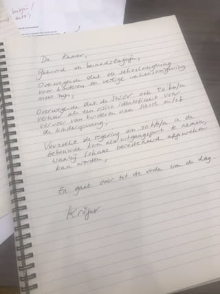 Motie van het lid Kröger over 30 km/u in de bebouwde kom als uitgangspunt nemen