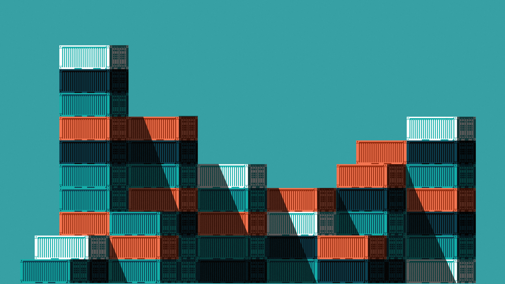 Illustratie van containers