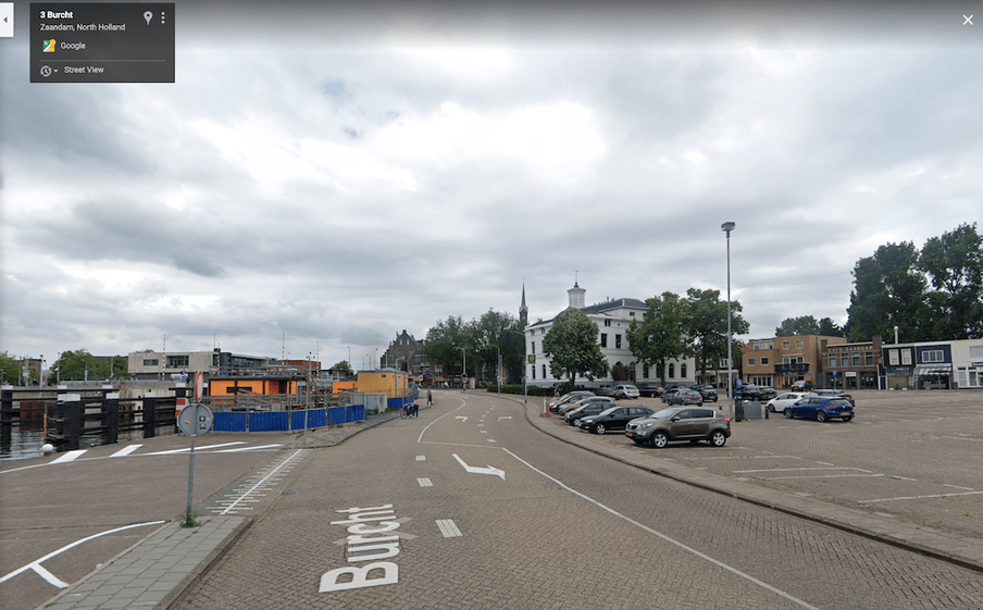 Burcht Zaandam nu, Google streetview