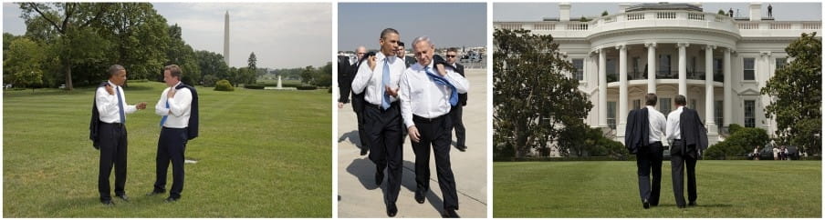 Gelijkgestemden onder elkaar. Foto’s: Pete Souza/the White House